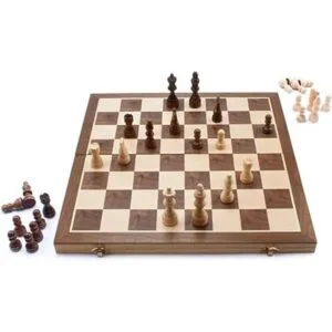 GSE Juego de ajedrez de madera de 15 x 15 pulgadas juego_2