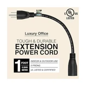Luxury Office Cable de extensión de 1 pie cable corto de