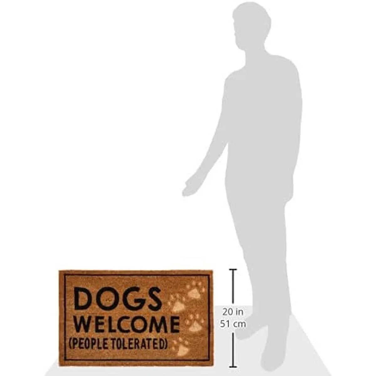 Mud Pie Felpudo de bienvenida para perros_4