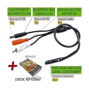 CCTV Micrófono para WiFi Cámara de Seguridad IP 011 3_2