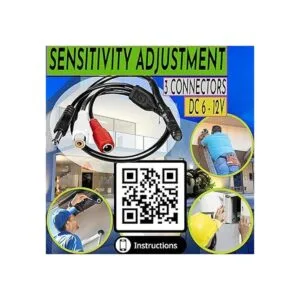 Micrófono CCTV de seguridad para exteriores micrófono de_3