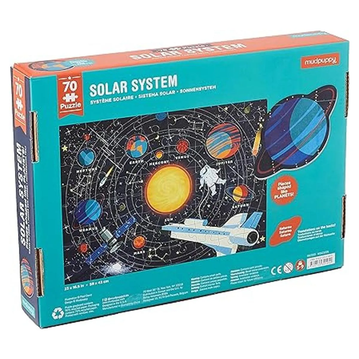 Mudpuppy Rompecabezas de sistema solar 70 piezas 23 x_2