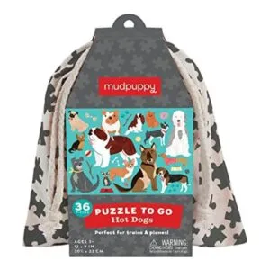 Mudpuppy Hot Dogs to Go Rompecabezas de 36 piezas a_1