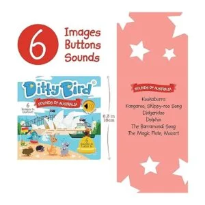 DITTY BIRD Libro de animales de Australia para bebés y_2