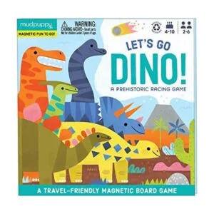 Mudpuppy Lets Go Dinos Juego de mesa magnético_1