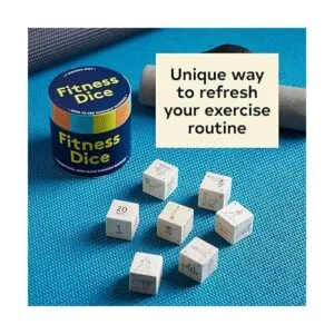 Chronicle Books Dados de fitness 7 dados de madera más_3