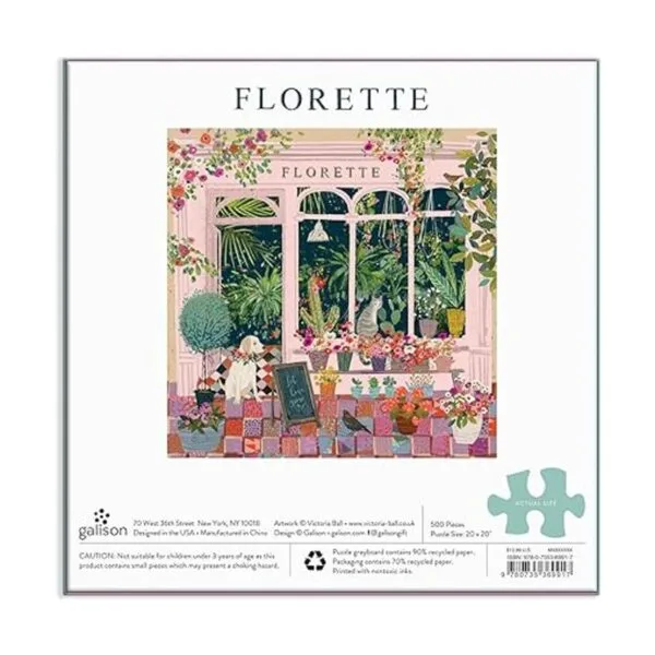 Galison Florette Rompecabezas de 500 piezas 20 x 20_3