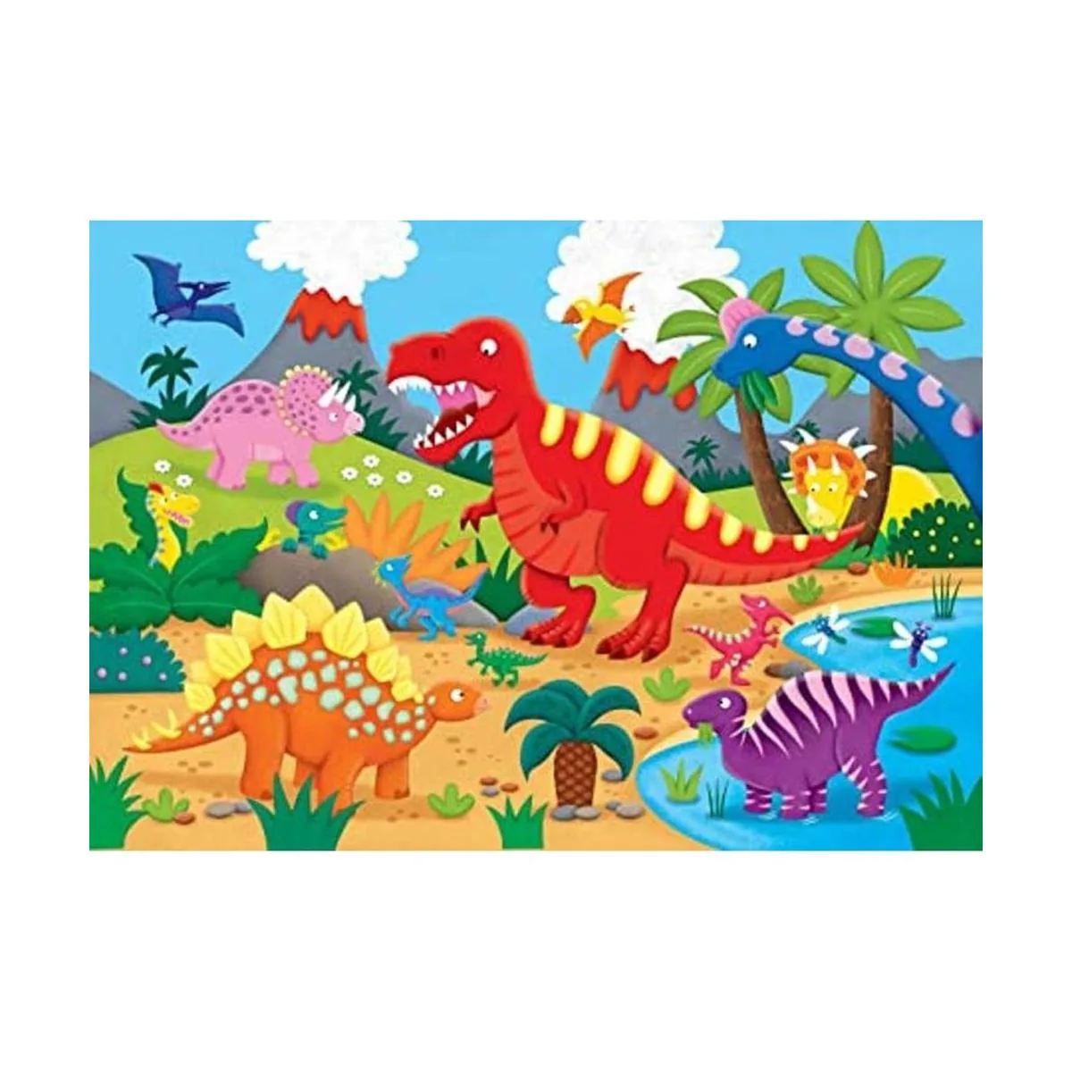 Peter Pauper Press Rompecabezas de suelo de dinosaurios_1