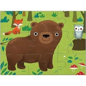 Mudpuppy Rompecabezas de animales del mundo 4 en una caja_5