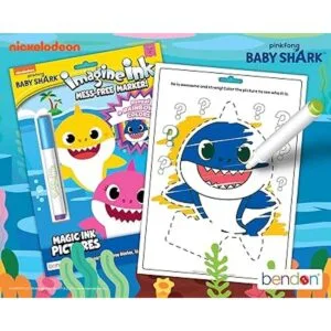 Bendon Baby Shark Libro para colorear de tinta Imagine de_5