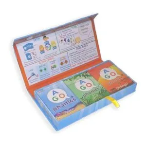 AGO Juego de cartas Phonics juego de caja de 3 niveles._4