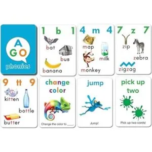 AGO Juego de cartas Phonics juego de caja de 3 niveles._5