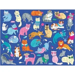 Mudpuppy Rompecabezas de doble cara para gatos y perros_2