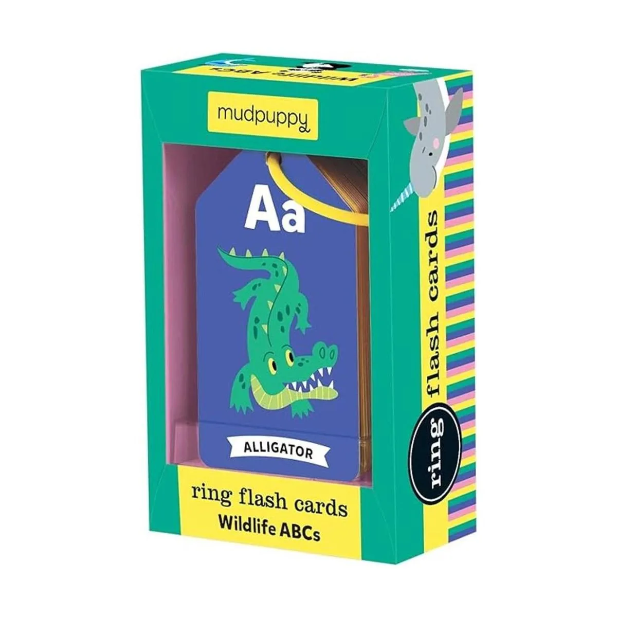 Mudpuppy Wildlife ABC Tarjetas flash de anillo para_1