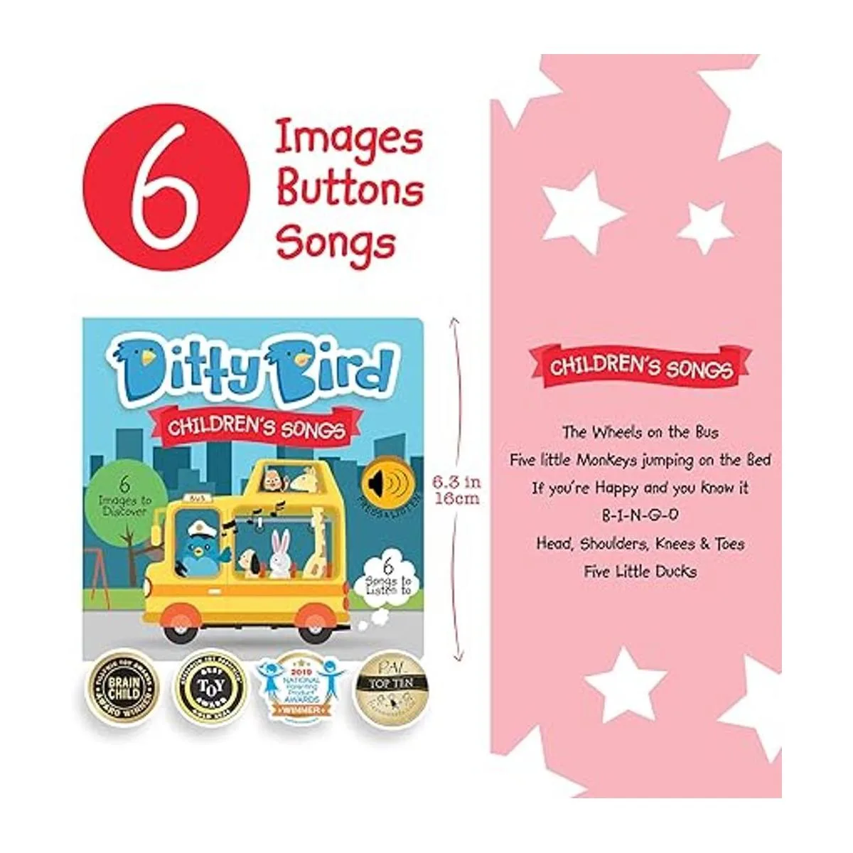 DITTY BIRD The Wheels on The Bus Book Rimas de guardería_2