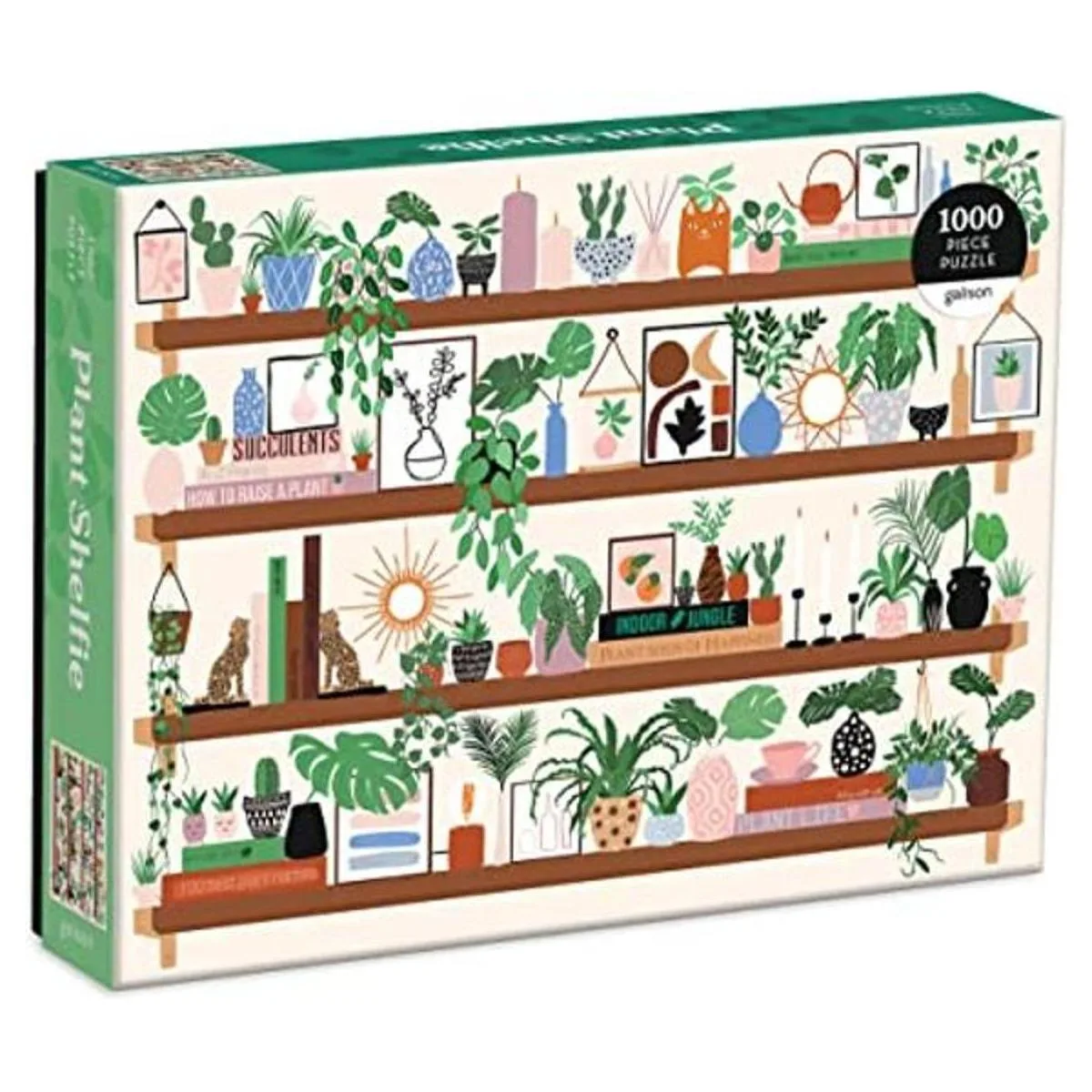 Rompecabezas de 1000 piezas con ilustración de estantes_1