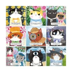 Mudpuppy Bookish Cats Rompecabezas familiar de 500_2