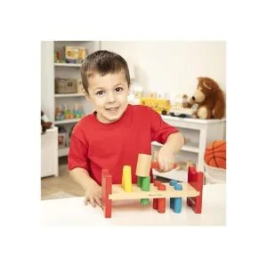 Melissa Doug Juguete de madera de lujo con martillo_3