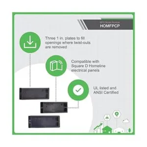 Platos de relleno HOMFPCP Homeline Square D paquete de 3_4