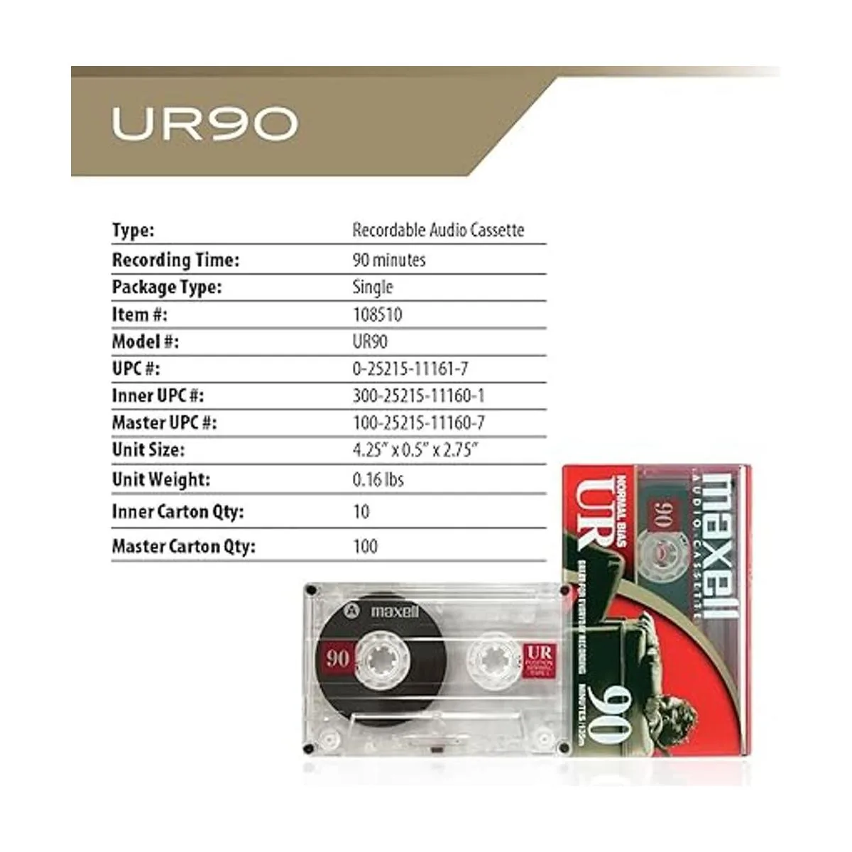 Maxell 108527 Paquetes planos de diseño óptimo con_4