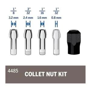 Dremel Mfg 4485. Kit de tuercas de sujeción. Se cambian_2