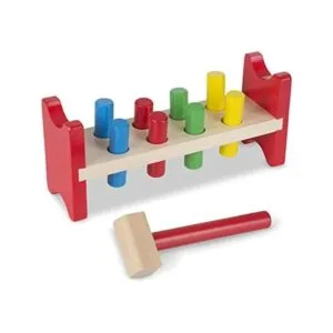 Melissa Doug Juguete de madera de lujo con martillo_1