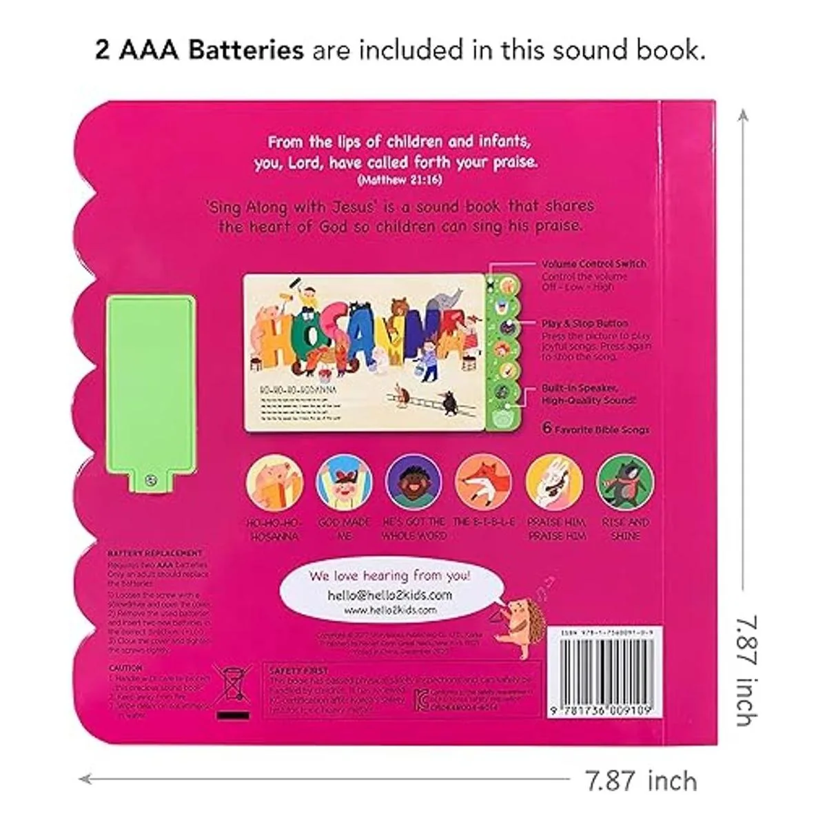 Hello 2 Kids Sing Along with Jesus Juguete musical de_6