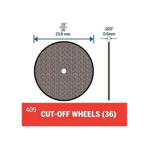 Dremel 409 Rueda de corte 1516 pulgadas 0.937 in de_3