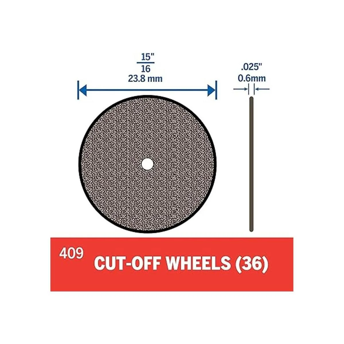 Dremel 409 Rueda de corte 1516 pulgadas 0.937 in de_3