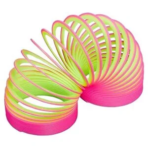 Juguete resorte de plástico fluorescente de la marca_6