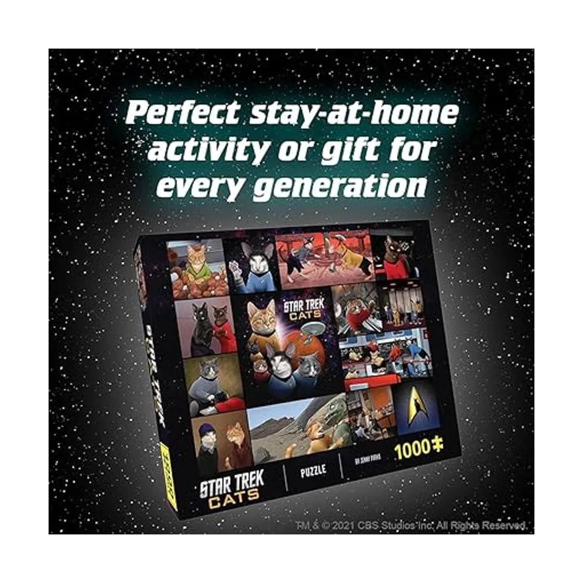 Chronicle Books Star Trek Cats Puzzle 1000 piezas_2