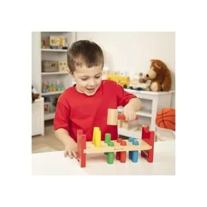 Melissa Doug Juguete de madera de lujo con martillo_5