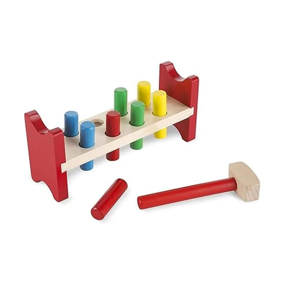 Melissa Doug Juguete de madera de lujo con martillo_4