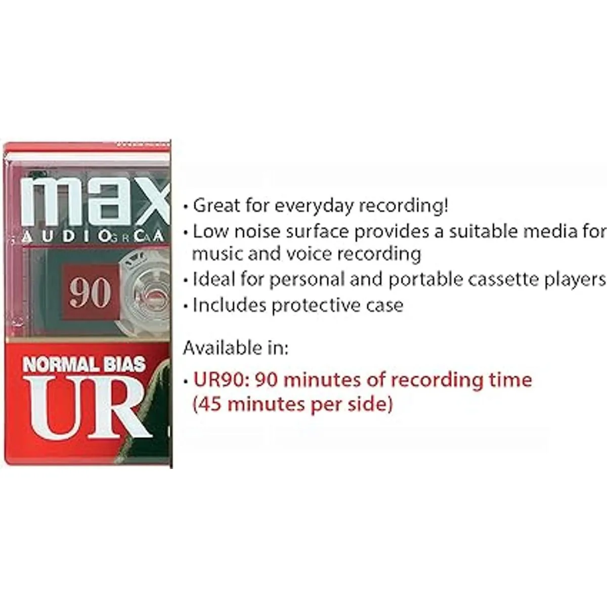 Maxell 108527 Paquetes planos de diseño óptimo con_5