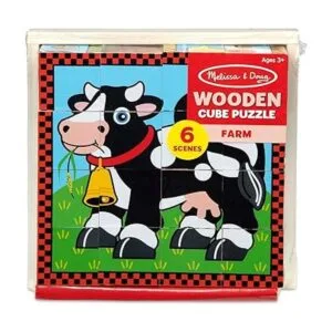 Rompecabezas en cubo de granja de Melissa Doug Multicolor_6