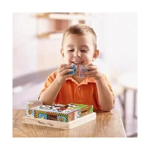 Rompecabezas en cubo de granja de Melissa Doug Multicolor_2