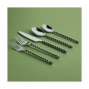 Gourmet Settings Silver Tear 20 piezas set de cubertería