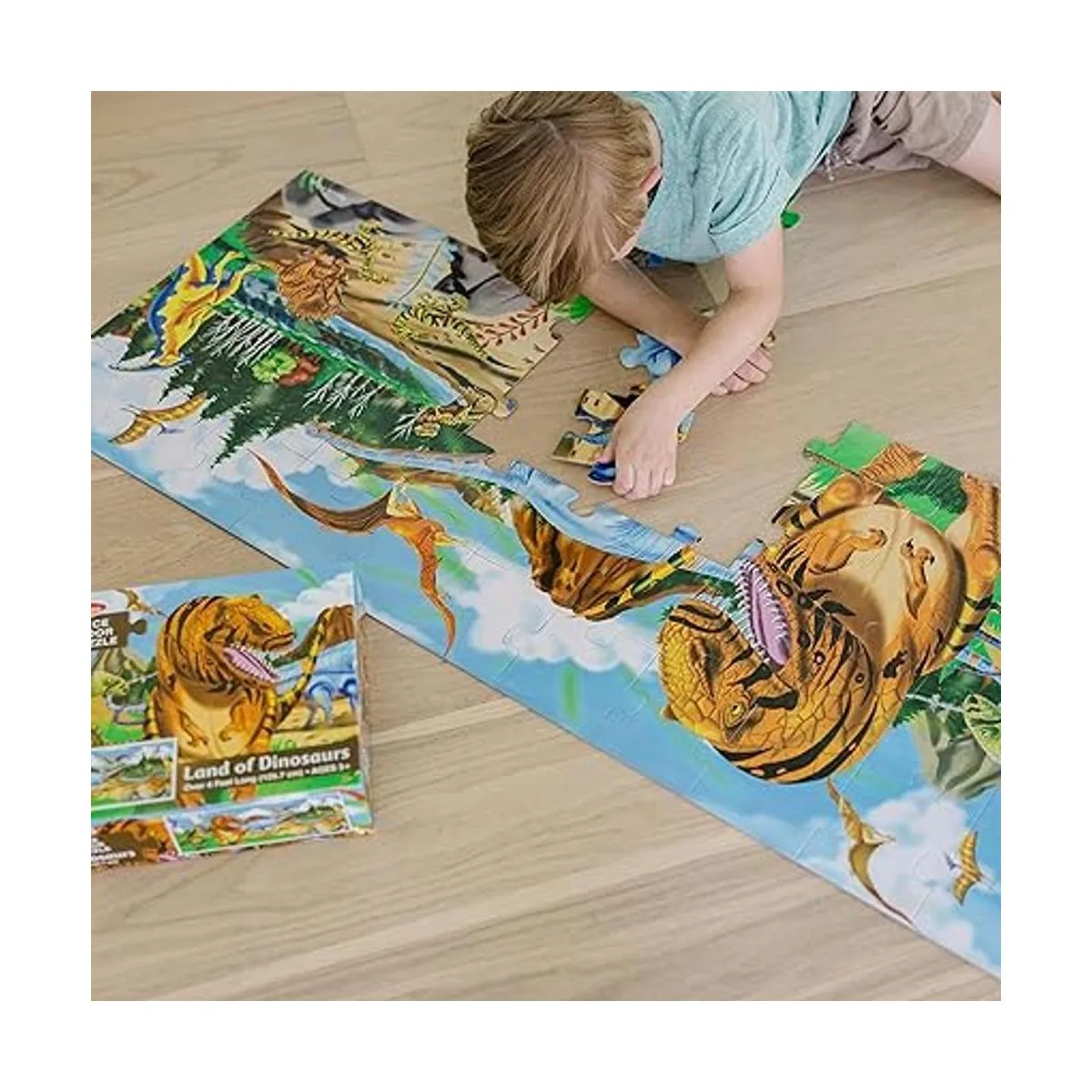 Melissa Doug Land of Dinosaurs Rompecabezas diseño de_3