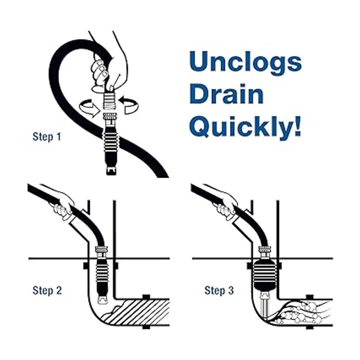 Drenar King 750 Unclogs línea principal de drenaje y_2