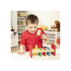 Melissa Doug Juguete de madera de lujo con martillo_6