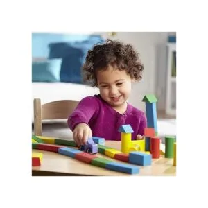 Melissa Doug Juego de bloques de madera_5