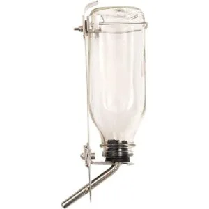 Lixit Botellas de agua de cristal de lujo resistentes para