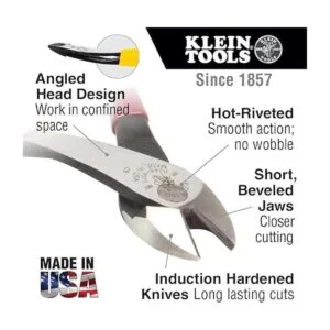 D200048 de Klein Tools Alicates de corte diagonal de alto_2