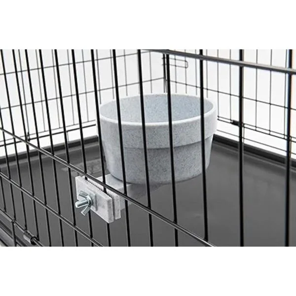Lixit Quick Lock Removable Dog Kennel Bowls for Wire and_4