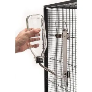 Lixit Botellas de agua de cristal de lujo resistentes para