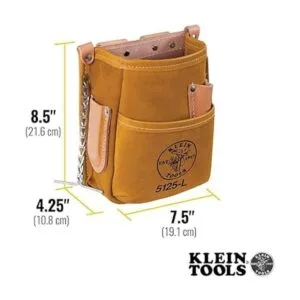 Klein Tools 5125L Bolsa de herramientas de cuero de 5_2