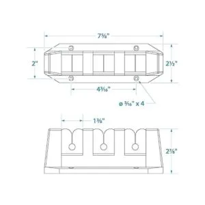 Seachoice Soporte de almacenamiento de 3 varillas negro