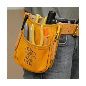 Klein Tools 5125L Bolsa de herramientas de cuero de 5_3