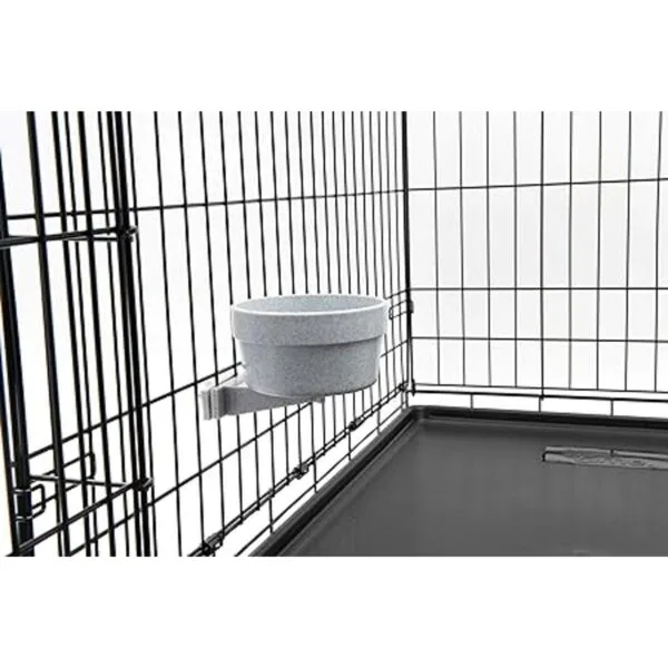 Lixit Quick Lock Removable Dog Kennel Bowls for Wire and_6