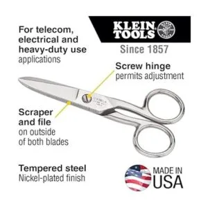 Klein Tools 21005 Tijeras para electricista para cortes_2